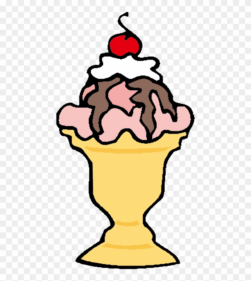 Ice Cream Sundae Fudge Gelato - Ice Cream Sundae Clip Art #533725