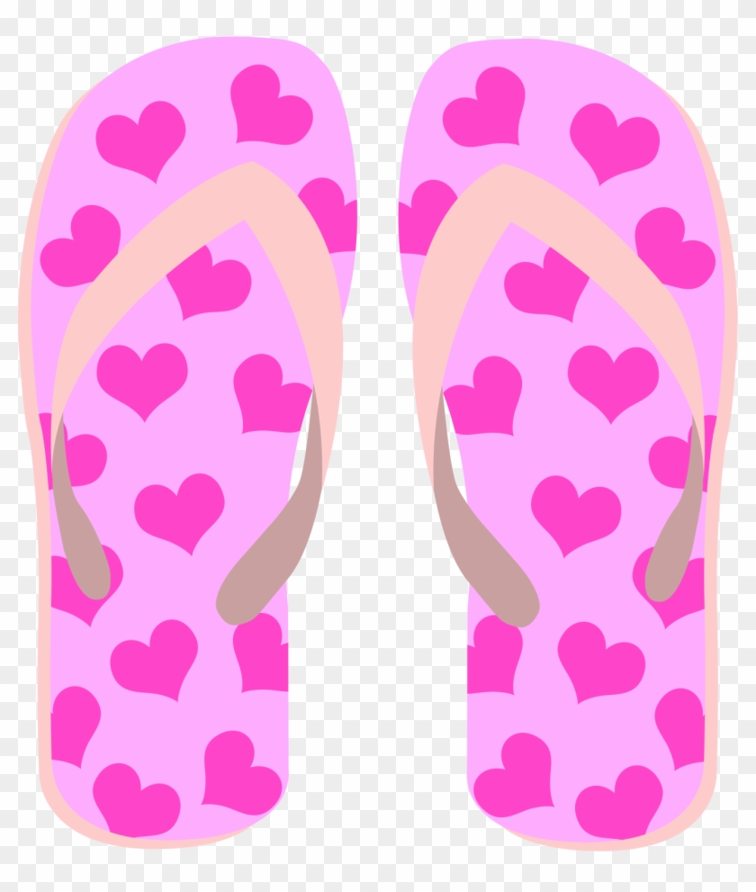 Christmas Flip Flops Clipart - Chinelos Png Desenho #534538