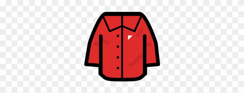 Red Button-down Shirt With Small White Logo - White #535105