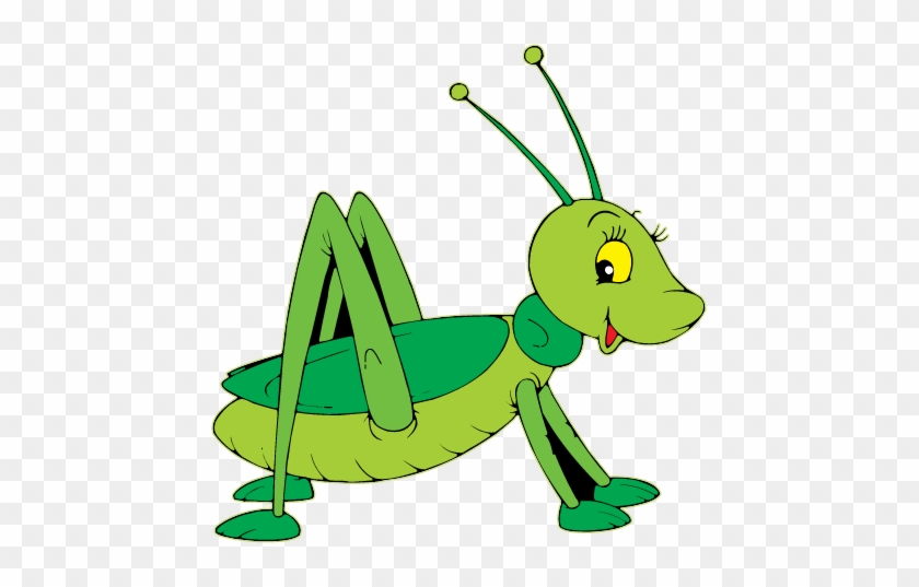 Cricket Clipart Chirping - Cartoon Grasshopper #535653