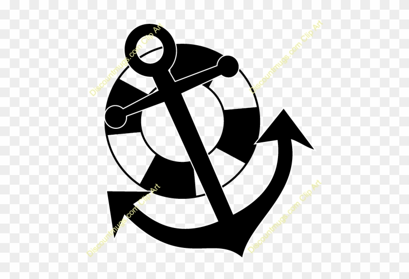 Free Anchor And Lifevest Clipart - Free Anchor And Lifevest Clipart #536400