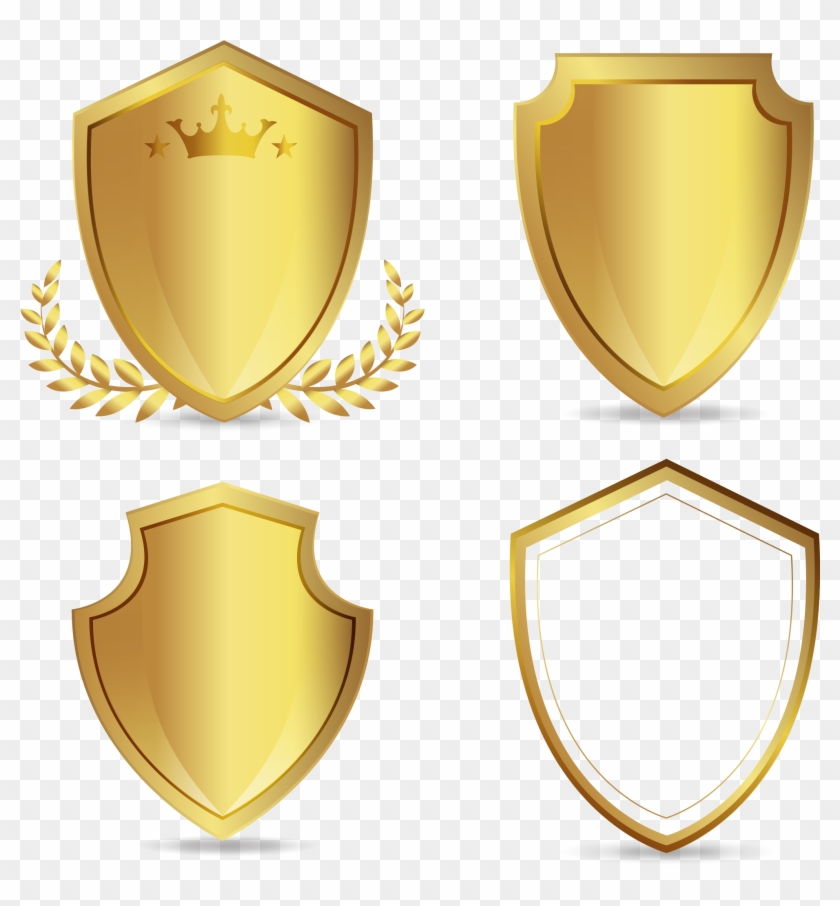 Euclidean Vector Download - Gold Shield Logo Png #536543