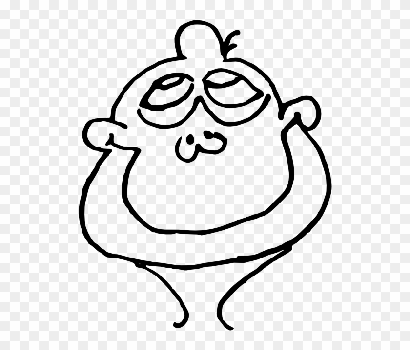 Head Black White Clipartist - Clip Art #536788