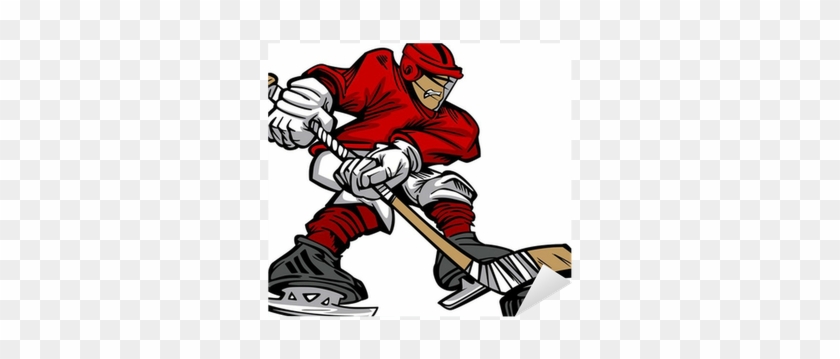 Cartoon Hockey Player Skating Vector Sticker • Pixers® - Cartoon Hockey Player Png #537017