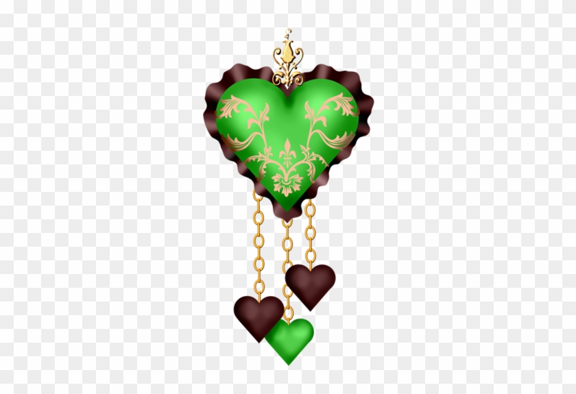 Dangle Hearts - Clip Art #539310