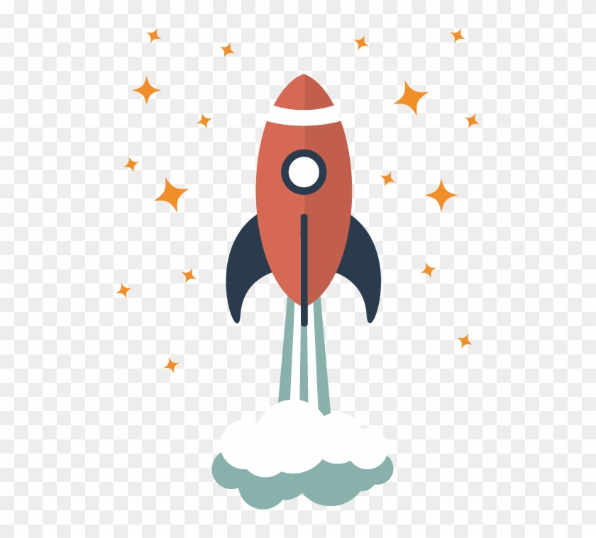 Rocket Flat Design Icon - Flat Rocket Png #539458