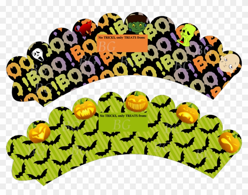 Halloween Cupcake Wrappers Watermarked - Birthday Cake #540239