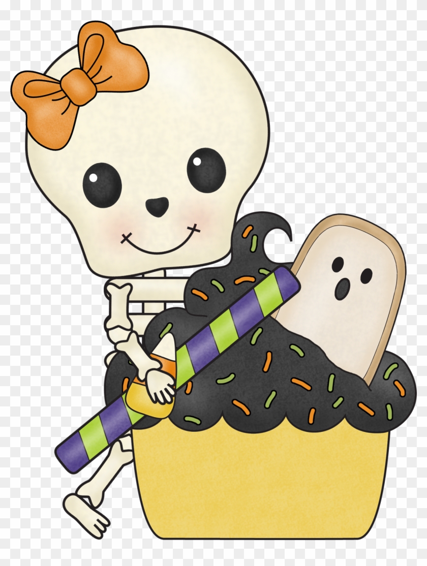 Skullyton Halloween Cupcake5 - Cartoon #540325