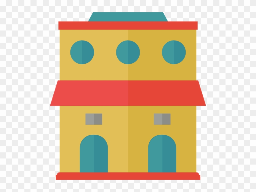 Flat Illustration Of A Building Vector Icon Illustration - Flat Illustration Of A Building Vector Icon Illustration #540737