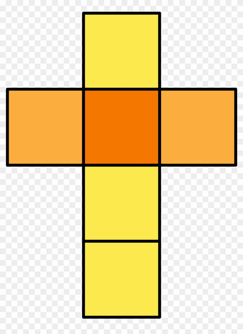 Square Clipart Square Shaped Object - Net Figure Of A Cube #541499