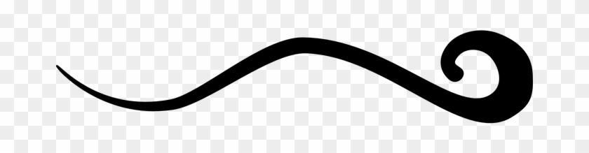 Tattoo Wave Curl Curve Ink Flow Element Ge - Curls & Curves Clipart #541694