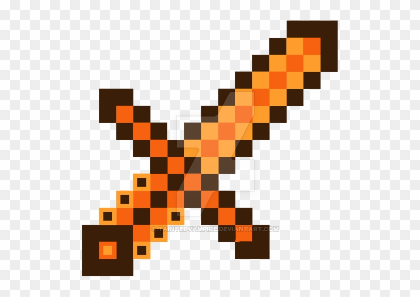 Topaz Gem Sword Minecraft For Mike By Taintedvampire - Sword Minecraft Transparent #542488