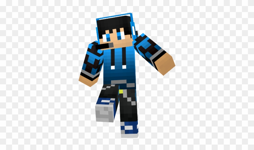 Minecraft Skins, Clip Art, Illustrations - Minecraft Blue Red Boy Skin #542558