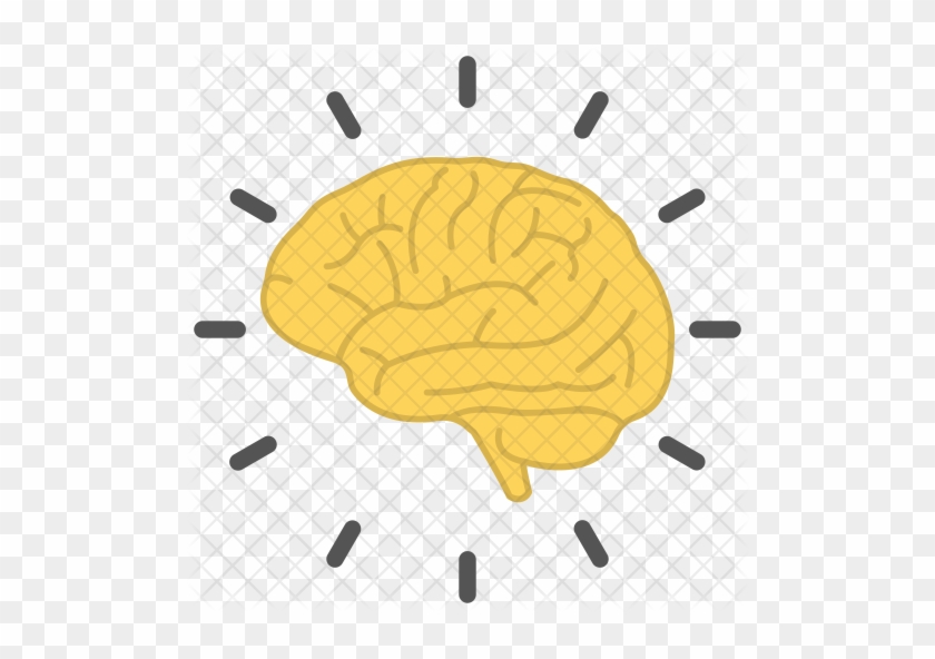 Human Brain Icon - Clock #543249