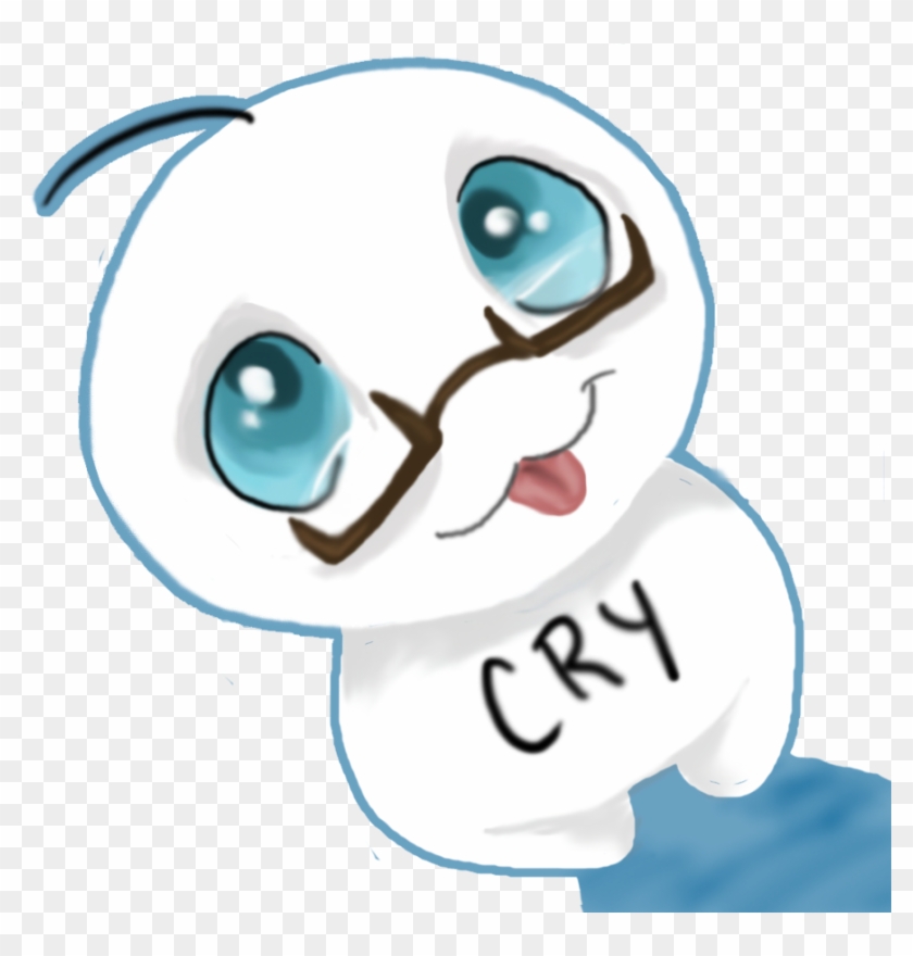 Blue Eyed Cry Guy By Thefrymon - Cartoon #543387