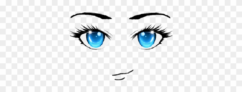 Blue Eyes Anime Face - Transparent Anime Blue Eyes #543408