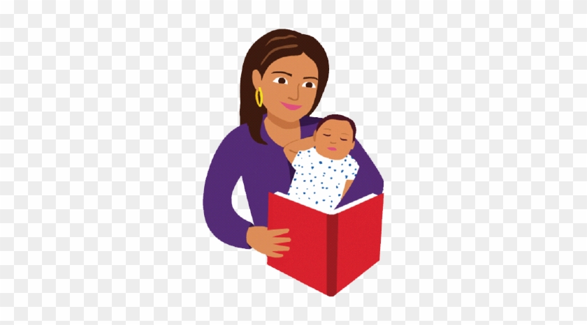 Read Aloud From Birth - Read To Baby Clip Art #94601
