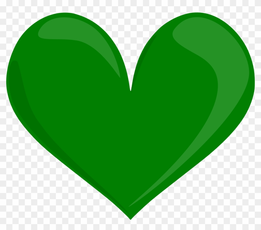 Green Heart Clip Art #94686
