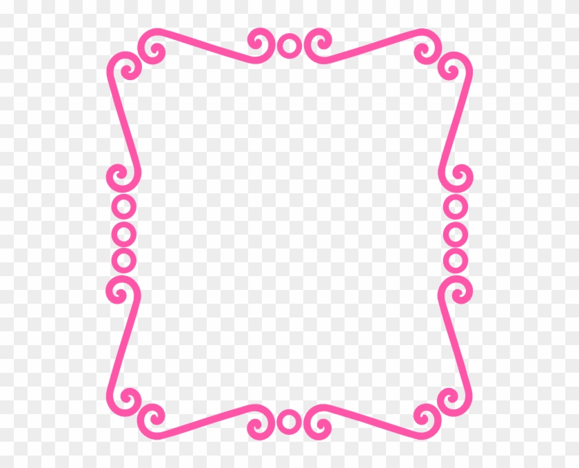 Scroll Frame Clipart - Pink Text Box Transparent #95019