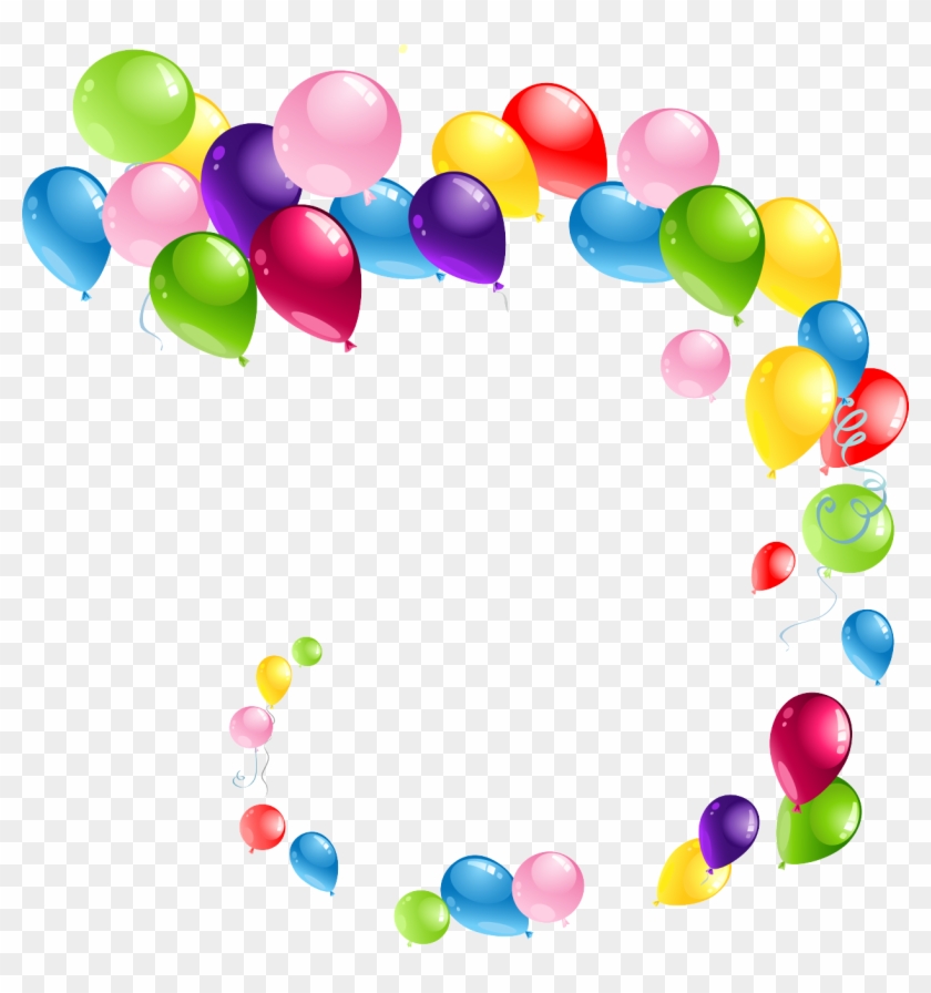 Colors Clipart Transparent Background - Clip Art Balloons Png #95107