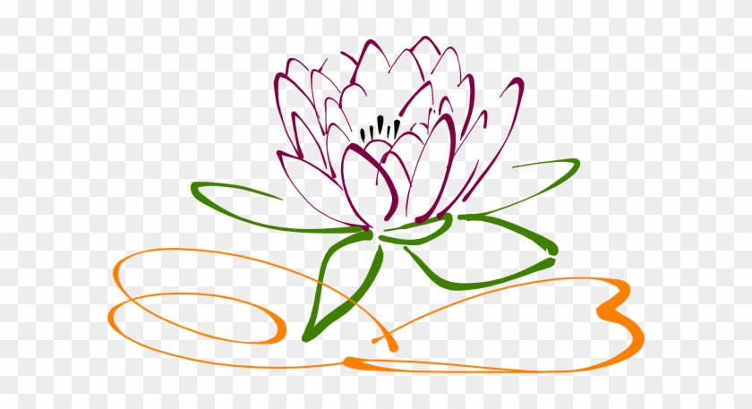 Lotus Clipart Vector - Free Lotus Flower Clipart #95293