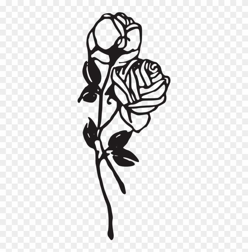 Vector And Rose Clipart Black And White 0 Favorite - Choker Necklace Collar Multi Pendant Black #95378