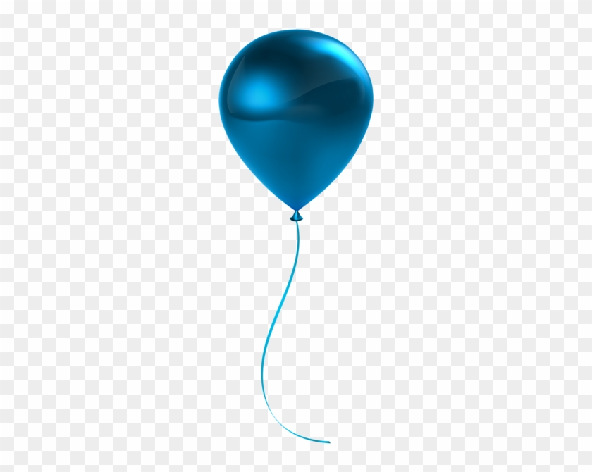 Single Blue Balloon Transparent Clip Art - Single Green Balloon Clip Art #97083