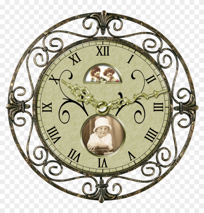 Vintage Clocks - $1 - 99 - Digital Design Boutique, - Vintage Clock Png #97499