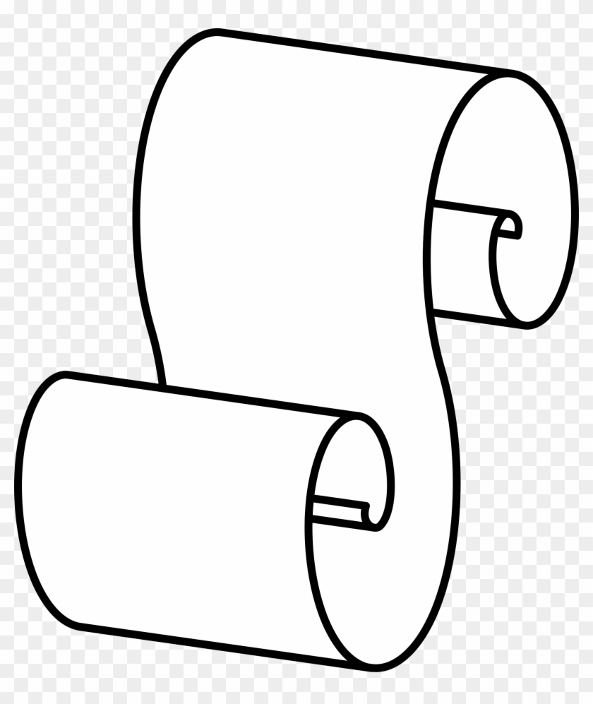 Free Scroll Clipart Free Images 2 - Outline Scroll #97788