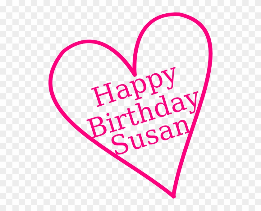 Happy Birthday Susan Clip Art At Clker - Mid Century Modern Fonts #99085