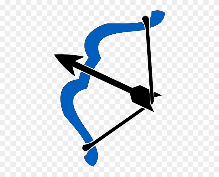 Clip Art Bow And Arrow Bow And Arrow Bow And Arrow - Blue Bow And Arrow Clip Art #99729