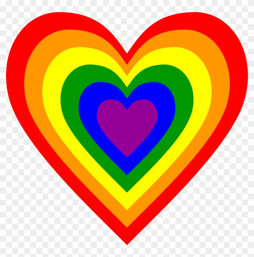 Big Image - Rainbow Heart #100778