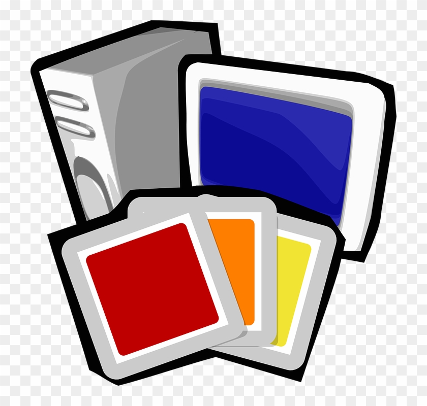 Free Vector Desktop Lcd Monitor Tower Computer Clip - Computer Clip Art #100991