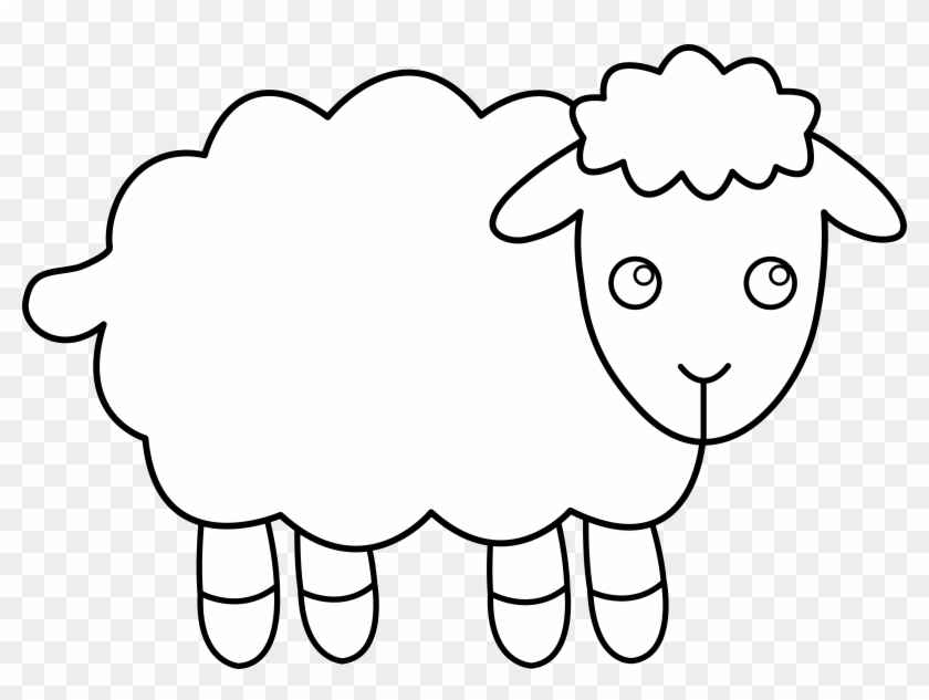 Sheep Clipart - Sheep Black And White #102228