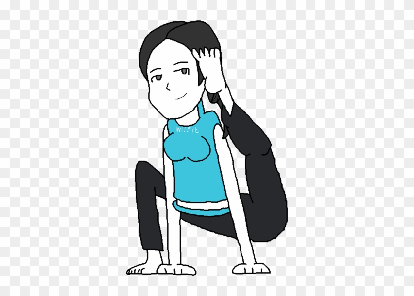 Wii Fit Trainr Scratching Liek A Dog By Spamhead400 - Cartoon #544901