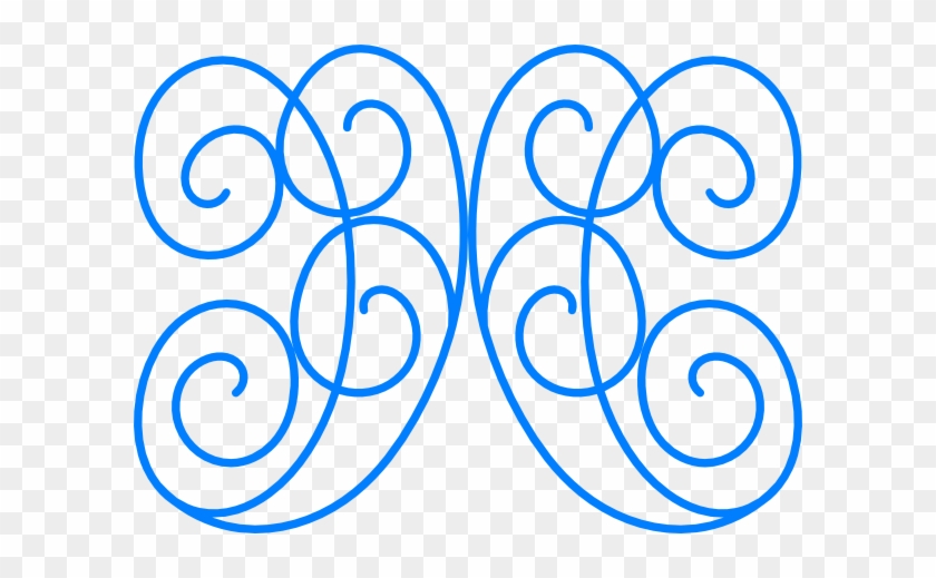 Swirl Blue Big Circles Svg Clip Arts 600 X 439 Px - Clip Art #545165