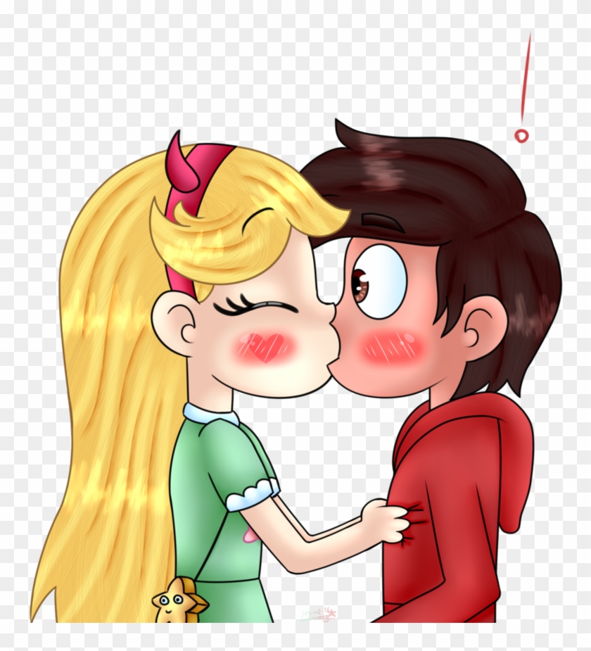Art Trade-surprise Kiss By Lauryfaller - Cartoon #545710
