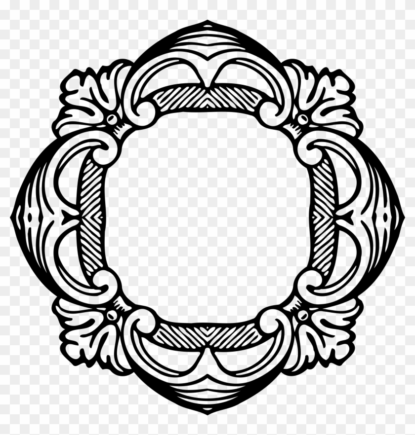 Big Image - Beautiful Frame Png Black White #545965