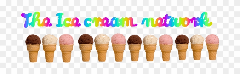 Clueless / Wild Fox - Three Ice Cream Cones Concession Decal Sign Cart Trailer #546949