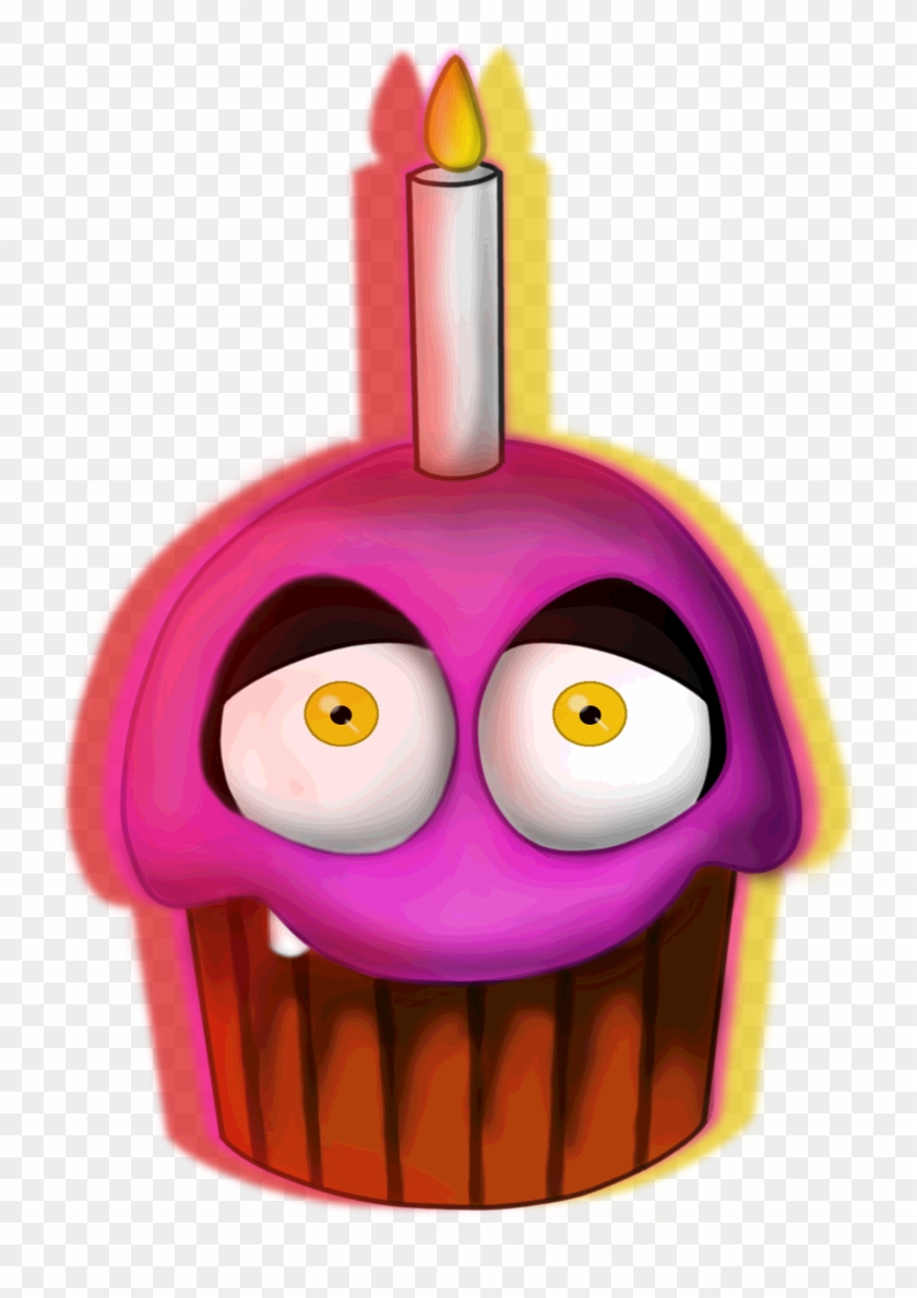 Fnaf Chica S Cupcake By Smappa Art-d82xkk6 - Five Nights At Freddys Giant Chica's Cupcake #547319