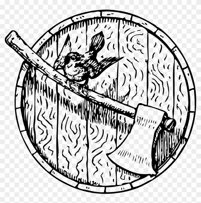 Sparrow Axe Barrelhead - Grimm Dog And The Sparrow Ndrawing By Walter Crane #547757