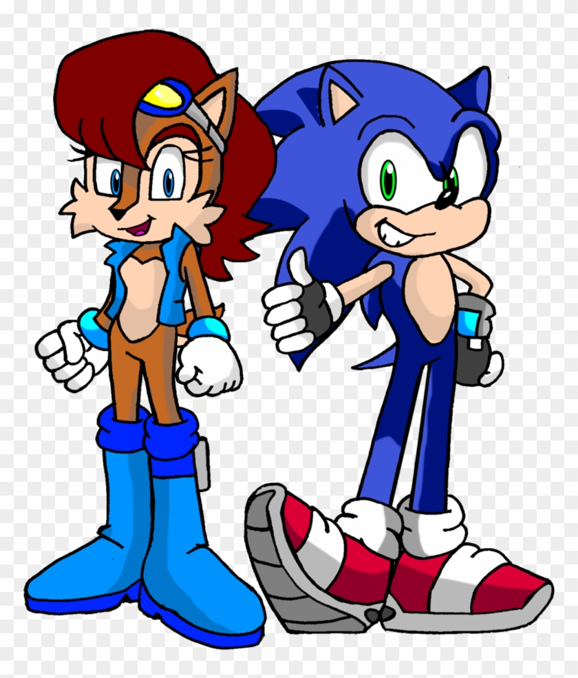 Sonic And Sally By Frostthehobidon - Cartoon #548943