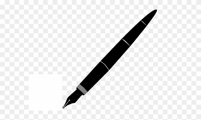 Fountain Pen Silhouette Clipart Panda - Fountain Pen Clipart #549377