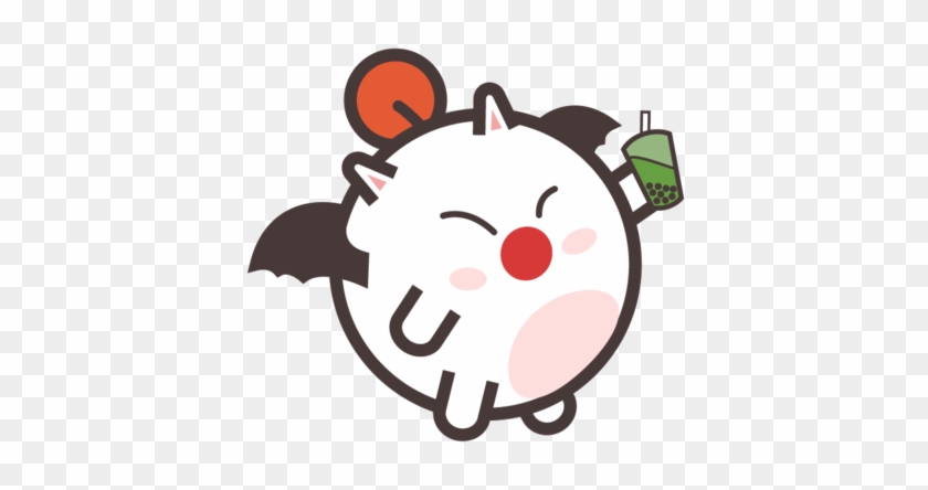 Bubble Tea Moogle By Azurejin - Bubble Tea Moogle By Azurejin #550079