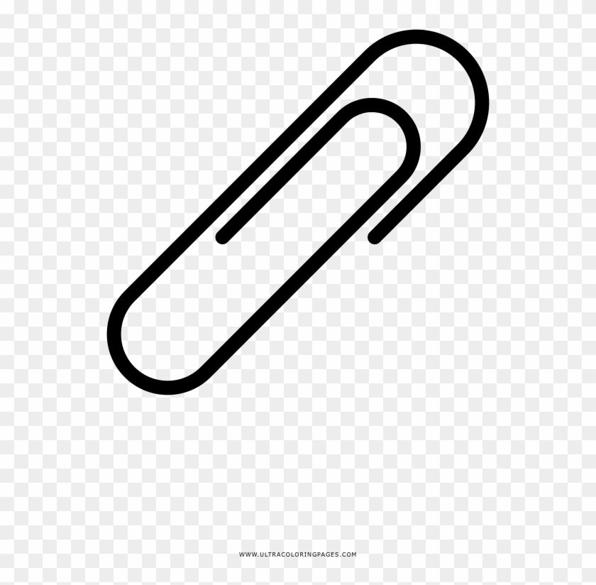 Paper Clip Coloring Page - Grafetta Disegno Png #550455