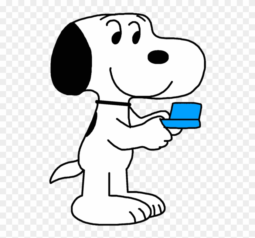 Snoopy Playing Nintendo 3ds By Marcospower1996 - Snoopy Playing Nintendo 3ds By Marcospower1996 #550587