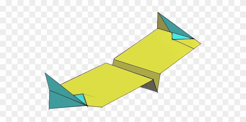 Simple Paper Airplane Flying Wing - Flying Wing Paper Plane #550614