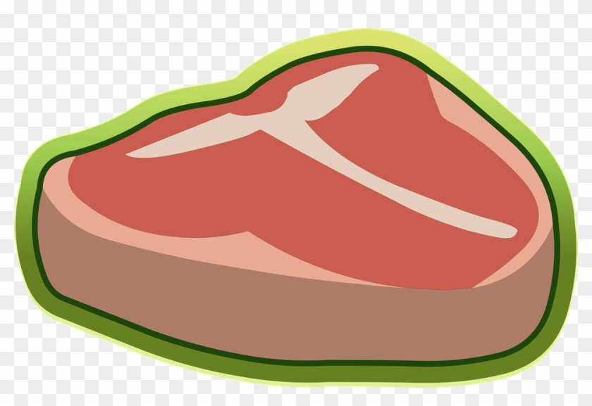 Meat, Steak, Raw, Beef, Sirloin - Gambar Animasi Daging Sapi #550878