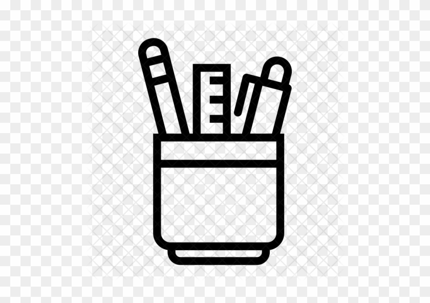 Pencil Icon - Pen Cup Icon #551659
