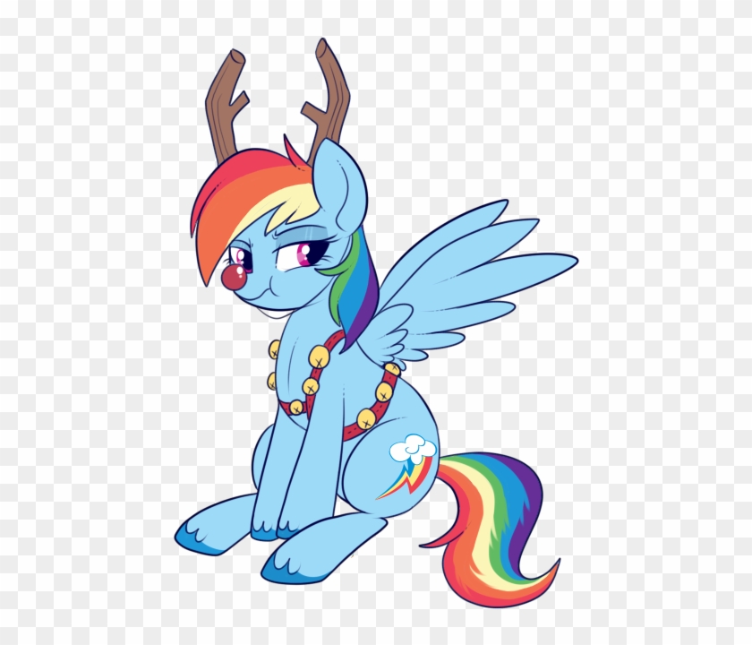Lulubell, Backwards Cutie Mark, Bell, Deer, Female, - Mlp Rainbow Dash Deer #551727